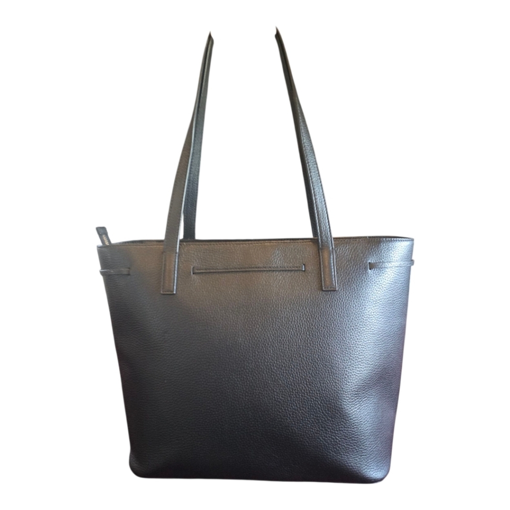 Kate Spade WKRU6244 Hayes Street Black Pebbled Leather with Bow Tassel Bag Purse - Picture 4 of 12